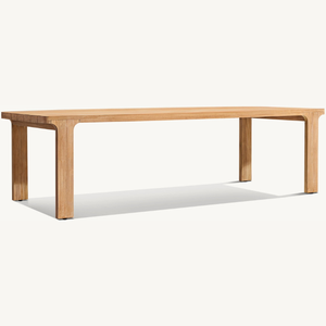 Mesa de comedor para exteriores duradera y de buena calidad con patas resistentes, diseño moderno fabricada con madera de teca seleccionada. - Product Image 2