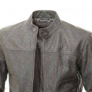 Genuine Leather <b>Jacket</b> Waterproof Breathable Zip Up <b>Men</b> Leather <b>Jackets</b> For Sale use Best Material Leather - Product Image 3