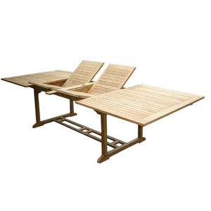 Mesa rectangular plegable en oferta, hecha de madera de teca duradera para uso en exteriores, estilo moderno y sencillo que es resistente. - Product Image 4