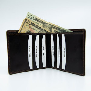 Portefeuille élégant en cuir de vachette pour homme, portefeuille fin à rabat en cuir à poils, fait main, cuir durable de qualité. - Product Image 2