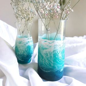 Designer <b>Resin</b> Flower Vase With Luxury Finish For Modern Homes Offices And Floral Display Purposes - Product Image 4