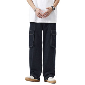 Pantalones de Estilo Urbano para Hombre, Marca FLOW FORGE LTD, Corte Recto, Cintura Media, Ligeros, Holgados, con Botones, Transpirables, para Uso en Exteriores - Product Image 2
