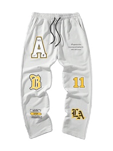 Custom logo <b>Flare</b> Sweatpants For <b>Men</b> High Quality Joggers Streetwear Casual Oversized Track Wide Leg <b>Trousers</b> <b>Men</b> Sweatpants - Product Image 3