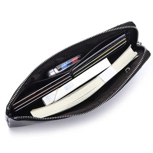 <b>Long</b> Genuine Leather Women's <b>Wallet</b> <b>Long</b> Zipper <b>Wallet</b> Premium Stylish <b>Wallets</b> in Leather Stuff Wholesale Price. - Product Image 1