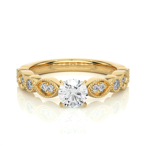 Diseño moderno de forma redonda con 13 piezas de piedras de diamante natural, aspecto elegante para mujeres, de proveedor indio. - Product Image 3