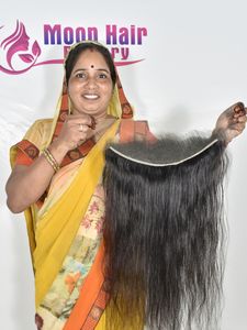 ผมแท้คุณภาพสูงสวยงามแบบ HD Frontal Straight ราคาขายส่ง จัดเรียงเกล็ดผมอย่างดี จากโรงงานอินเดีย มีจำหน่าย - Product Image 5