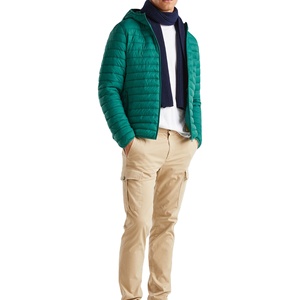 Custom Logo High Quality Cheap Price <b>Thin</b> Hooded Puffer <b>Jackets</b> for <b>Men</b> Adults Streetwear Manufactured Winter Wear 2026 - Product Image 1