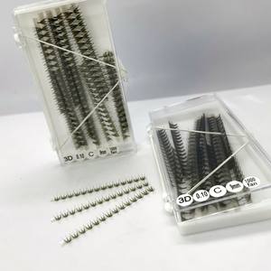 Extensions de cils Ultra Speed Fans, en cheveux synthétiques, pré-faits, à pose facile, longueurs mixtes CC/DD/L/M, courbure noire mate, livraison rapide - Product Image 2