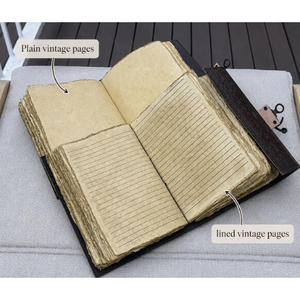 Sun Moon Gemstone Journal | Personalized Vintage <b>Diary</b> | Brass C-<b>Lock</b> Closure 220 Page Handmade Leather Real Touch Halloween - Product Image 5