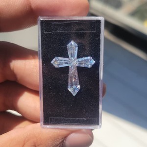 Exclusive Cross Shape Lab Grown Diamond | Fancy Custom Cut IGI Certified Loose Diamond for Luxury Jewelry - Product Image 2