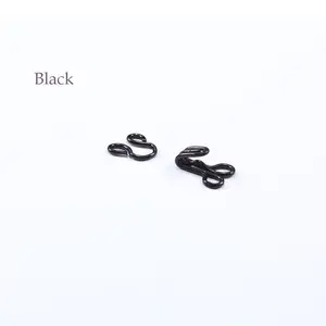 Collar 8.2mm Color Black Premium Taiwan-Made Collar Hook And Eye Closure