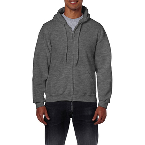Tissu brossé chaud et fermeture avant sécurisée, idéal pour les sorties décontractées et les journées de week-end, adaptés aux sweats à capuche zippés pour hommes. - Product Image 1