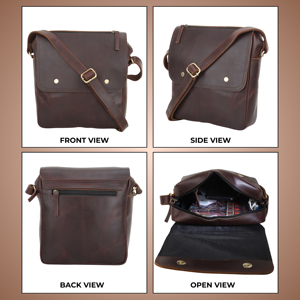 Leather Heritage High Quality Fashion Travel <b>Laptop</b> Sleeve Bag with Adjustable Strap Unisex - Product Image 2