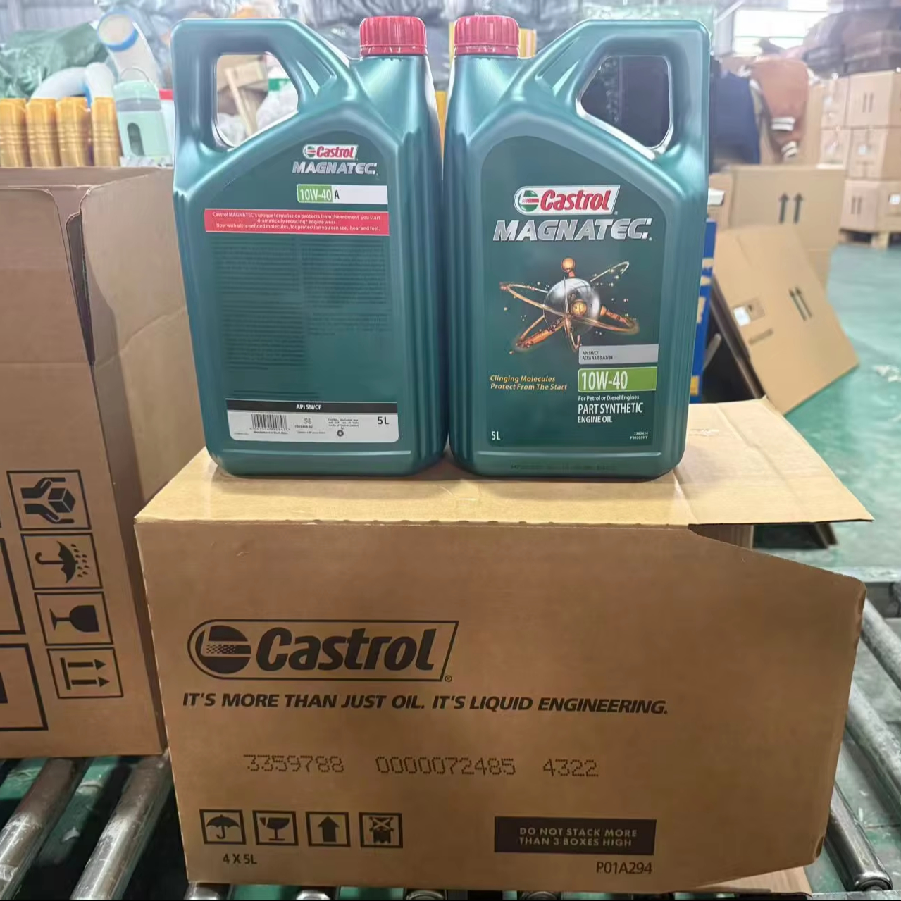 CASTROL 15W-40 Full Synthetic Engine Oil API SN SP Motor Lubricant for Gasoline Car Oil Parts Image 1