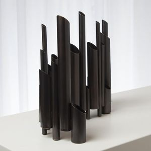 Luxury Stainless Steel Tabletop <b>Vase</b> Set Minimalist Design Resistant Decorative for Home Office Wedding - Product Image 3