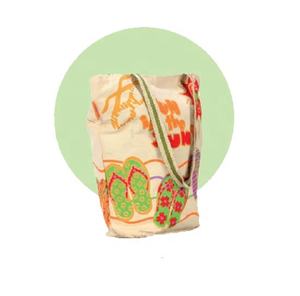 OEM Eco-Friendly Cotton Canvas Shoulder <b>Tote</b> <b>Bag</b> Zipper Recycled Beach Shopping <b>Bag</b> Rope Handle Designer <b>Promotional</b> Item - Product Image 1