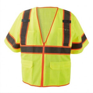 Top Quality Reflective Vest Safety Vest <b>Jacket</b> Strip Personal Security <b>Construction</b> High Visibility Hi Vis <b>Work</b> Safety Vest - Product Image 1
