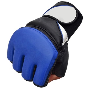 ถุงมือ MMA แบบครึ่งนิ้วใหม่สำหรับผู้หญิงและผู้ชาย ขนาด 12 ออนซ์ ทำจากหนัง สำหรับกีฬาศิลปะการต่อสู้กลางแจ้ง - Product Image 4