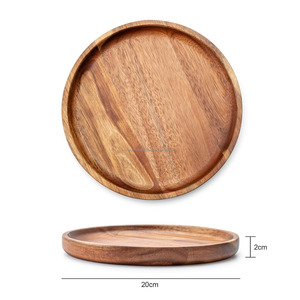 Meilleures assiettes de service rondes en bois et planches à charcuterie - Design classique, durables, faites à la main, écologiques, sans danger pour les enfants, pour mariages et événements - Product Image 4