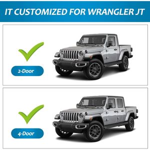 Guardabarros Delanteros y Traseros para Jeep Wrangler Gladiator JT Sport Willys 2020-2024, Compatibles con el Guardabarros Bajo Original - Product Image 3