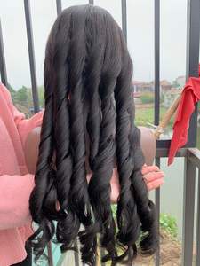 Extensions de cheveux vierges Remy soyeuses et lisses, ondulées, double trame, prix d'usine, origine Vietnam, cheveux humains - Product Image 4