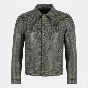 Veste bomber d'hiver en cuir personnalisée à la vente chaude pour hommes Logo avant Imperméable Coupe-vent Séchage rapide Toile Style vintage - Product Image 1