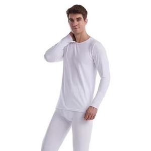 Ropa Interior Térmica de Algodón para Hombre, Ecológica, Cuello Redondo, Logotipo Personalizado, Transpirable, Delgada, Manga Larga, Tejida, para Todas las Temporadas - Product Image 5
