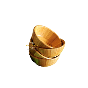 Wholesale Eco-Friendly Natural Bamboo Bowl High Quality Reusable Microwave Safe Food <b>Container</b> for Restaurant Hotel Rice Cake - Product Image 6