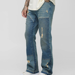 Custom distressed jeans mens jeans skinny jeans streetwear jeans wholesale bulk supplier usa market - Product Image 2