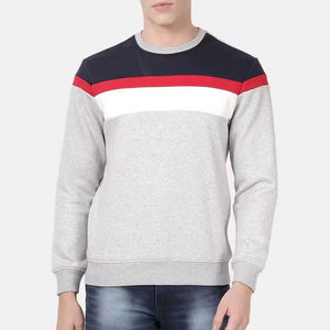Sudadera de Cuello Redondo para Hombre, Nuevo Diseño Otoño Invierno, Sudadera Lisa para Hombre, Holgada, a la Moda, con Bordado de Felpa, OEM - Product Image 1