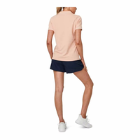 Polo pour femme en coton à manches courtes, col contrastant, personnalisable avec logo, service OEM disponible