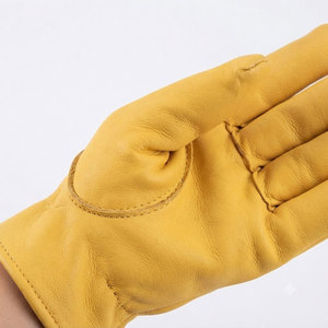Comfortable Heavy Duty Reflective Cowhide Grain Smooth Leather <b>Gloves</b> Tear-Resistant <b>Driver</b> <b>Gloves</b> Anti-Static Industrial Hand - Product Image 3