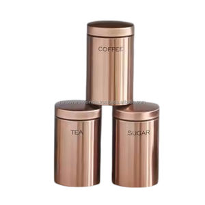 Wholesale High Quality Plain Pure Copper <b>Tea</b> <b>Coffee</b> and <b>Sugar</b> Container Multiple Styles Available From Trusted Supplier - Product Image 6