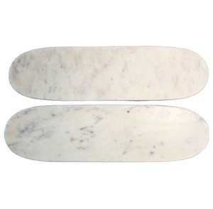 Long Oval Marble Decorative Tray Minimalist Stone Serving Tray <b>Tabletop</b> Display Organizer Tray Luxury Home Decor Accessories new - Product Image 1