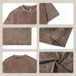 Camiseta Nueva a la Moda con Efecto Desgastado por el Sol, Material Suave, Camiseta Informal y Cómoda con Efecto Desgastado por el Sol - Product Image 6