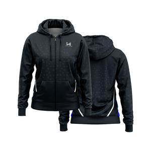 Sweat à capuche zippé pour femme, imprimé, en polaire polyester/coton, séchage rapide, respirant, coupe-vent, écologique, pour les sports de printemps et d'hiver - Product Image 6