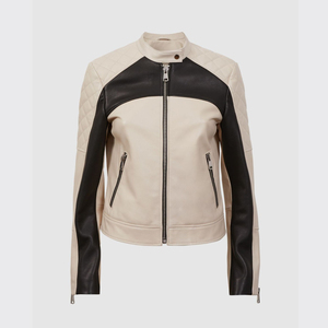 Wholesale Fashion Women Leather <b>Jackets</b> Coats Motorcycle <b>Jacket</b> <b>Letter</b> Embroidery Real PU Leather Bomber <b>Jacket</b> For <b>Men</b> Women - Product Image 3