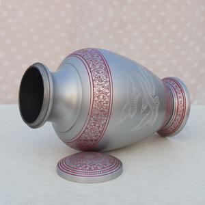Urne funéraire pour cendres humaines de haute qualité, en aluminium émaillé, traditionnelle, personnalisée, moderne, durable, pour adultes - Product Image 4