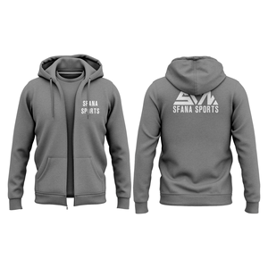 เสื้อฮู้ดซิปสำหรับผู้ชาย ผลิตในปากีสถาน ผ้าฝ้าย 100% กันน้ำ เป็นมิตรกับสิ่งแวดล้อม แห้งเร็ว บุขนด้านใน สีพื้น - Product Image 4