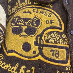 Chaqueta Varsity con Parches de Chenilla Bordados Personalizados, Cuello Alto, Cierre de Cremallera, Diseño Universitario, Estilo Béisbol - Product Image 6