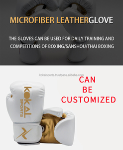 Guantes de Boxeo Profesionales Personalizados |   Guantes de Sparring de Cuero Genuino OEM - Product Image 5