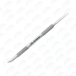 Râpe à cuticules et callosités professionnelle à double extrémité en acier inoxydable avec tête biseautée pour soins de beauté - Product Image 4