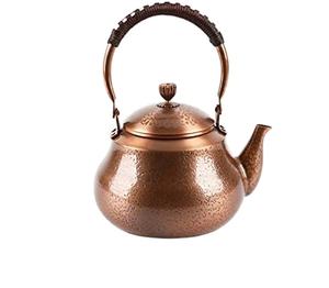 Théière en laiton artisanale de haute qualité avec corps arrondi et finition brillante, bouilloire à thé en métal décorative pour l'affichage intérieur - Product Image 3