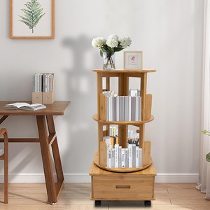 Bamboo Black <b>Side</b> <b>Table</b> with Shelf | Compact Wooden Nightstand Wholesale - Product Image 2