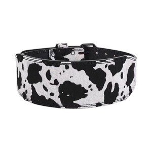 Genuine Black Cowhide Leather Weightlifting <b>Belt</b> Powerlifting <b>Belt</b> Double Prong Style Custom Logo Non-Slip Back Support Unisex - Product Image 1