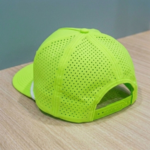 Casquette de golf personnalisée à 5 panneaux, perforée au laser, broderie tissée, réglable, pour la pêche, les voyages, les fêtes, OEM, ODM, marque privée, faible MOQ - Product Image 5