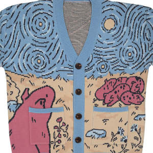 Pull élégant à col en V long et boutonné, orné de perles, respirant, pour femme, tricot décoratif chic, idéal pour invitées de mariage - Product Image 6