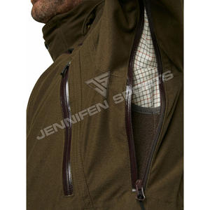 Veste de chasse pour homme en toile de coton 100% multi-poches, résistante à l'eau, pour le camping en plein air en hiver, vente chaude - Product Image 4