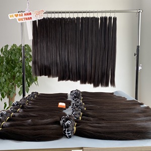 Prêt à Expédier 30 Pouces Os Droit Remy Extensions de Cheveux Double Dessiné Non Transformé Cru Vietnamien Cheveux Humains Couleur Naturelle 1B - Product Image 4