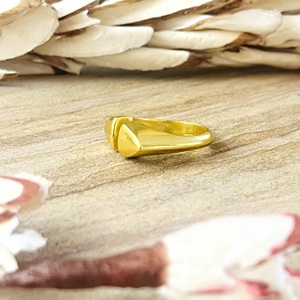 High Quality Minimalist Geometric <b>Ring</b> Minimalist Brass Jewelry Men 18k Gold Plated <b>Chunky</b> Open Band <b>Ring</b> for Wholesale/OEM/ODM - Product Image 2